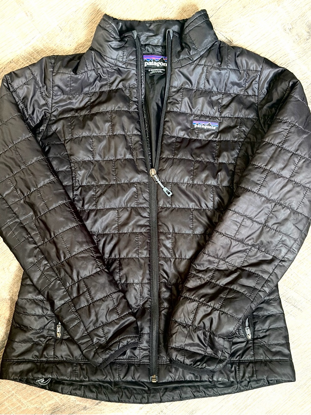 Patagonia Nano Puff Jacket Women’s Small Black Quilted Packable Spring Puffer